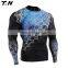 Custom printed long sleeve mma rash guard rashguard manufacturer