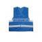Hot sale small MOQ hi vis vest in 100% Polyester colorful reflective safety vest with EN20471