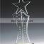 2016 Hot flame crystal trophy award,flame crystal trophy award manufacturer