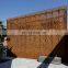 Perforated Corten Steel Laser Cut Wall Cladding for construction