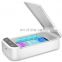 Wireless charge function uv light sanitizer sterilizer box mobile phone sterilization box in stock