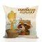Cute Cat printed DecorativeLinen Cushion Pillow Cover Soft Sofa Waist Pillow Cover Case