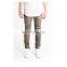 DiZNEW 2019 США 100% хлопковые мужские джинсы skinny fit с рифленым узором, серо-коричневые, байкерские денимовые
