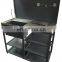 Car repair workshop metal work bench cleaning trough bench