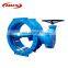 China supplier reliable performance large size pneumatic double flange butterfly valve