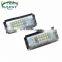 Carest 2Pcs White Led License Plate Lights For BMW E46 4D 323i 325i 328i 6000k 12V Number Plate Lamp Bulb