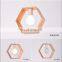 New Design Geometric Patterns Nordic Modern Wood Pendant Light  E27 Decorative Lighting