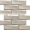 Silver Metal Mosaic Tile Stainless Steel Mix Copper Metal Mosaic Tile for Restaurant Decoration