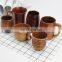 100% Natural Eco-friendly Wooden Cup Wood Beer Mug without Handle