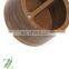 Kitchen Container Acacia Wood Round Divided Spice Box with Swivel Magnet Cover with 2 Compartments