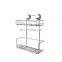 Suction cup no drilling wall mount shower caddy wire rack bathroom accessories bathroom shelf organizer kitchen storage rack