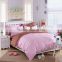 Factory oulet pink flat sheet 100%cotton printed love bedding set European bed linen