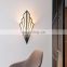 Modern Hotel Bedroom Living Room Gold Brass Decorative Surface Mounted Reading LED Wall Lights