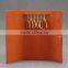 lovely orange ostrich skin leather key case car key holder organizer bag snap closure