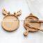 Custom Home Decorative Christmas Serving Tray Kitchen Mulfuntiction Food Dessert Bamboo Elk Plate
