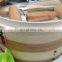 Handmade factory classic traditional craft design 10 inch 2-layer natural bamboo steamer with accessories