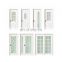 White frosted glass door Composite wood doors with simple Grid deign