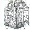 Amazon Hot Selling  DIY Doodle House Coloring  Drawing  Bankers Box Cardboard Playhouse Indoor for Dogs and Kids