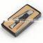 3 in 1custom tobacco smoking pipe tool with wooden handle pipe tool