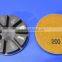 Abrasive concrete floor polishing pads