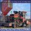 Corn harvester modified with track chassis, mud and wetland anti slip and anti sinking vehicle