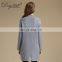 2024 Custom O-Neck Jumper Long Think Women's 100% Cashmere Sweater Solid Gray Knitted Casual Style for Winter