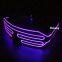Party Decoration Bar Gift USB Charging Light up Party Glow Glasses Wholesale Flashing LED Sunglasses
