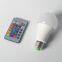 Indoor Decoration Remote Control 5W E27 RGB SMD LED Smart Light Bulbs LED Bulb Light