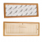 30*11cm Xuan Paper Thickened Wooden Marble Style Golden Teak color Frame
