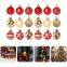Hand-Painted Christmas Ball Sets: 50pcs 4cm Electroplated Plastic Ornaments for Trees & Events