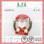 Red and green christmas santa wall clock