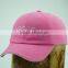 ODM OEM girls pink diamond baseball hats caps