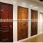 Luxurious design red sandalwood color cheap steel wooden interior door