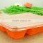 Five Compartment Disposable PP Plastic Takeaway Food Tray & Container with Lid                        
                                                Quality Choice
