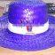 lady wide brim straw hat