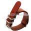 2015 fashionable style high quality genuine cowhide leather Watch strap wholesale 20mm 3pcs