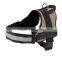 Durable dog harness with reflective band pet security dog harness gold