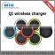 Qi Wireless charger Super Decent Genuine mini wireless charger for samsung S6, for HTC for iphone Factory price 14 colors