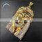 hip hop latest plated gold cz jesus pendants