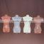 Headless plastic female half body hanging scale mannequin dress form