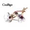 Fashion Jewelry Flower Pin Brooch Women Girls Wedding Party Gift Collar Dresses Hijab Scarf Apparel Promotion Accessories