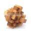 Wooden IQ Intelligent Puzzle Kongming Lock Brain Teaser Twenty Four Lock