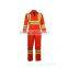 hot sell high visibility safety industrial coveralls workwear with reflective tape