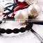 Simple Fashion Elegant Ribbon Double Imitation Pearl Hairband Elastic Hair Bands for Women Bride Accessories Jewelry