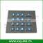 16 Keys Vandal proof IP65 metal kiosk illuminated numeric keypad