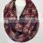 100% Acrylic Fashion Womens Knitted Neck Round Tribal Blanket Scarf