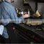 Black canvas kitchen work apron for wholesale