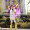 children pu rainsuit waterproof pu raincoat branded kids clothing factory