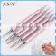 ANY Nail Art Salon Using Dotting Design 5PCS Pink Metal Nail Dotting Tool Kit Nail Art