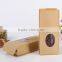 Custom Food Grade Kraft Paper Bag with Window and Zipper                        
                                                Quality Choice